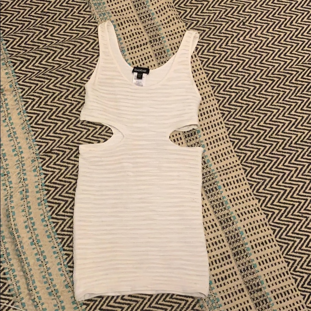 White bodycon with cutouts